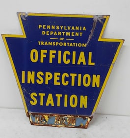 PA Inspection Station sign