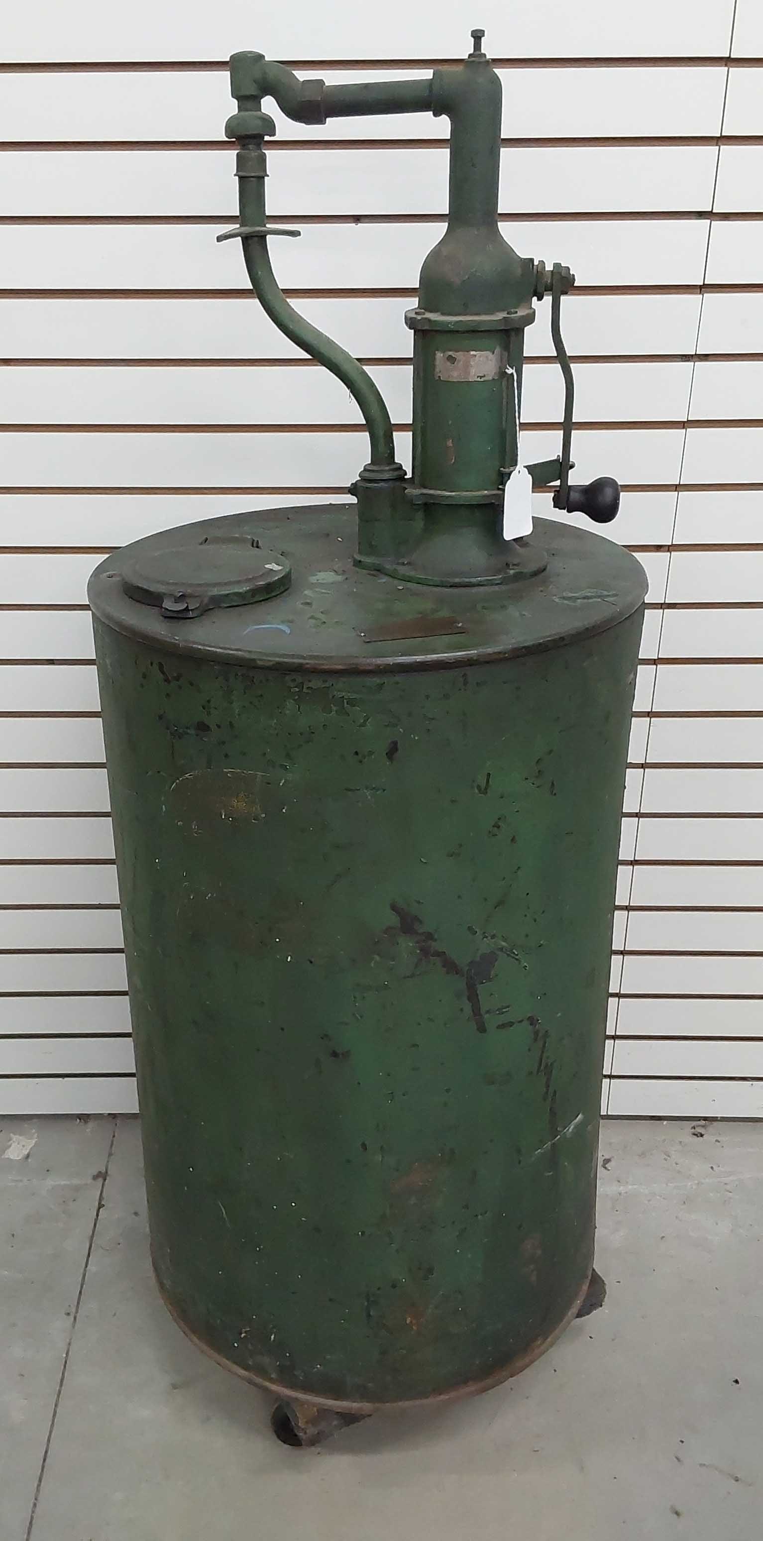 Appaline Oil Co oil drum with pump (1 of 2)