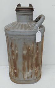 ca 1920s 5 gallon steel oil/gas can