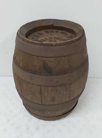 5 gallon wood Star Brewery keg