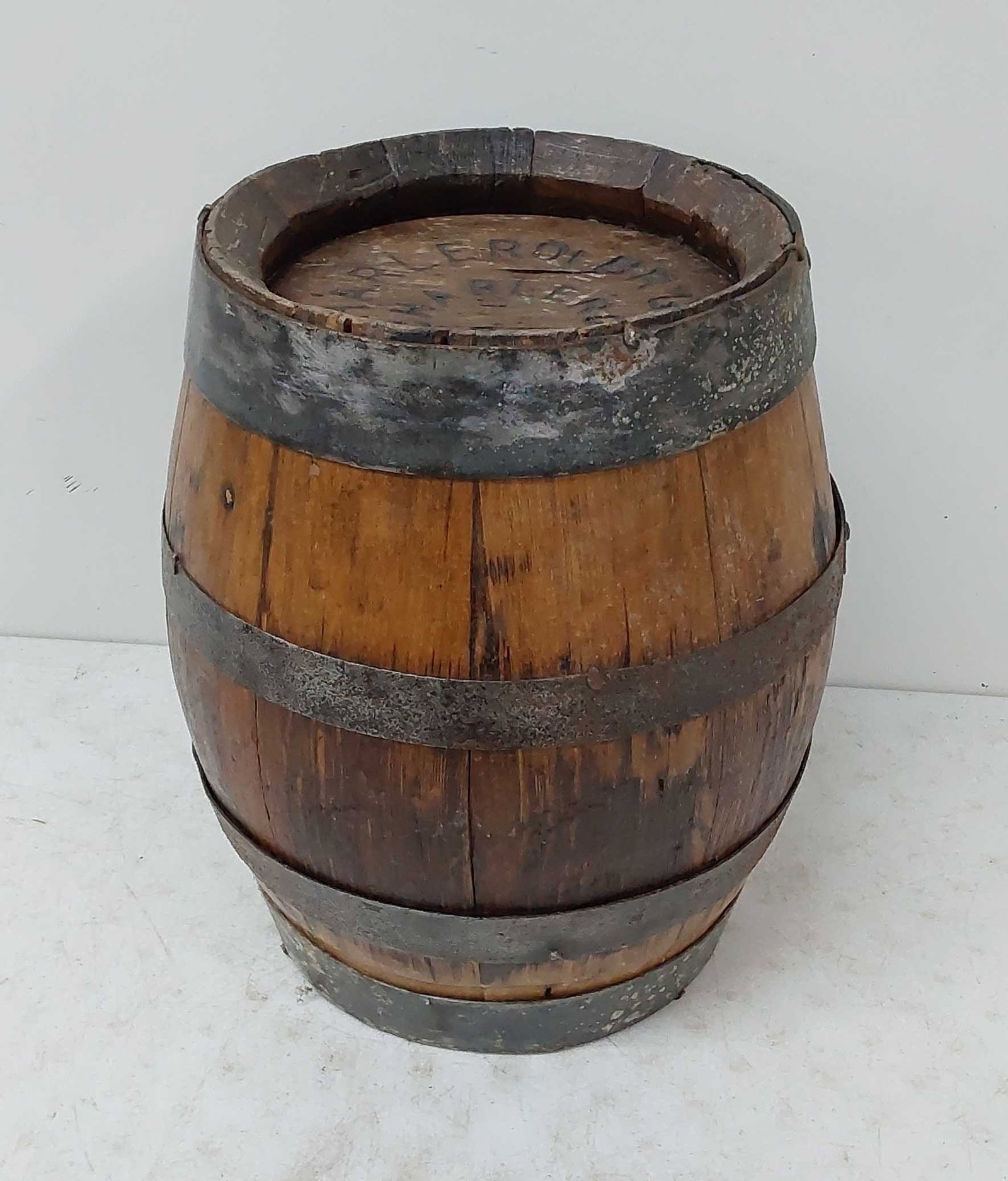 5 gallon keg Charleroi Brewing Co, PA: marked "CHARLEROI BR'G CO CHARLEROI, PA"