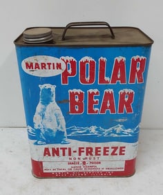 Polar Bear Antifreeze tin