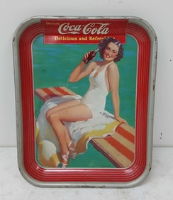 ca 1939 Coca-Cola tray by Sundblom