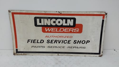 Lincoln welder DST sign