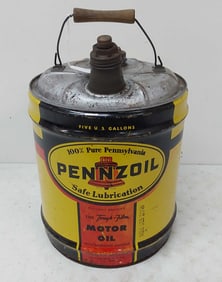 Pennzoil 5 gallon motor oil can