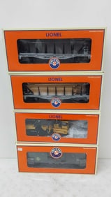 (4) Lionel train cars in boxes