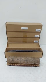 (6) Menard's model train cars with (5) boxes