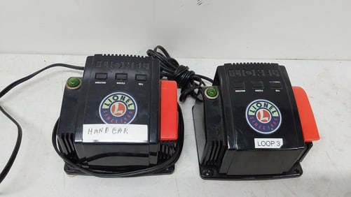 (2) Lionel toy train transformers