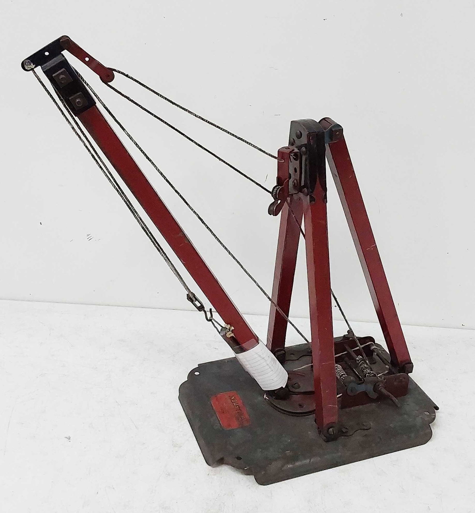1920s Industrial Collapsible Derrick: Kiddies Metal Toys
