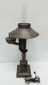 early unusual oil lamp - electrified