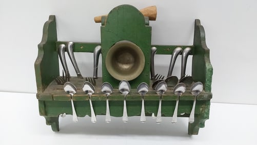 primitive English utensil holder