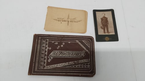early autograph book and early photo