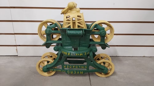 Myers unloader hay trolley