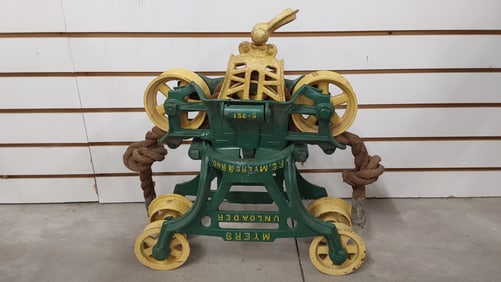 Myers unloader hay trolley