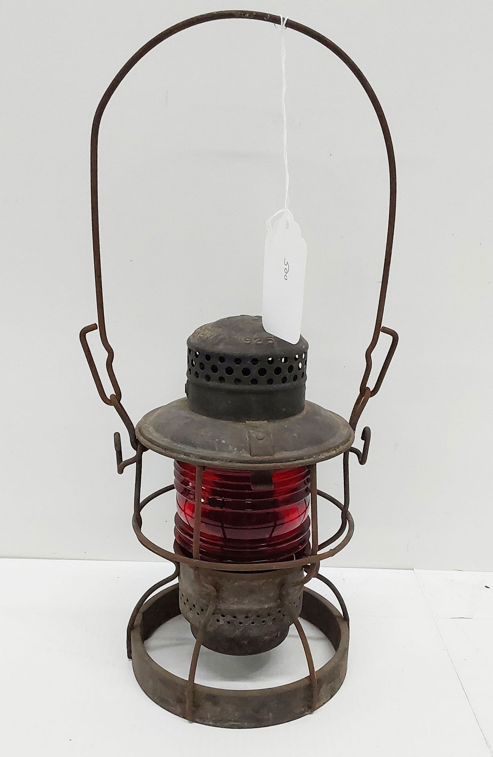 B and O Railroad lantern with red lens (1 of 2)