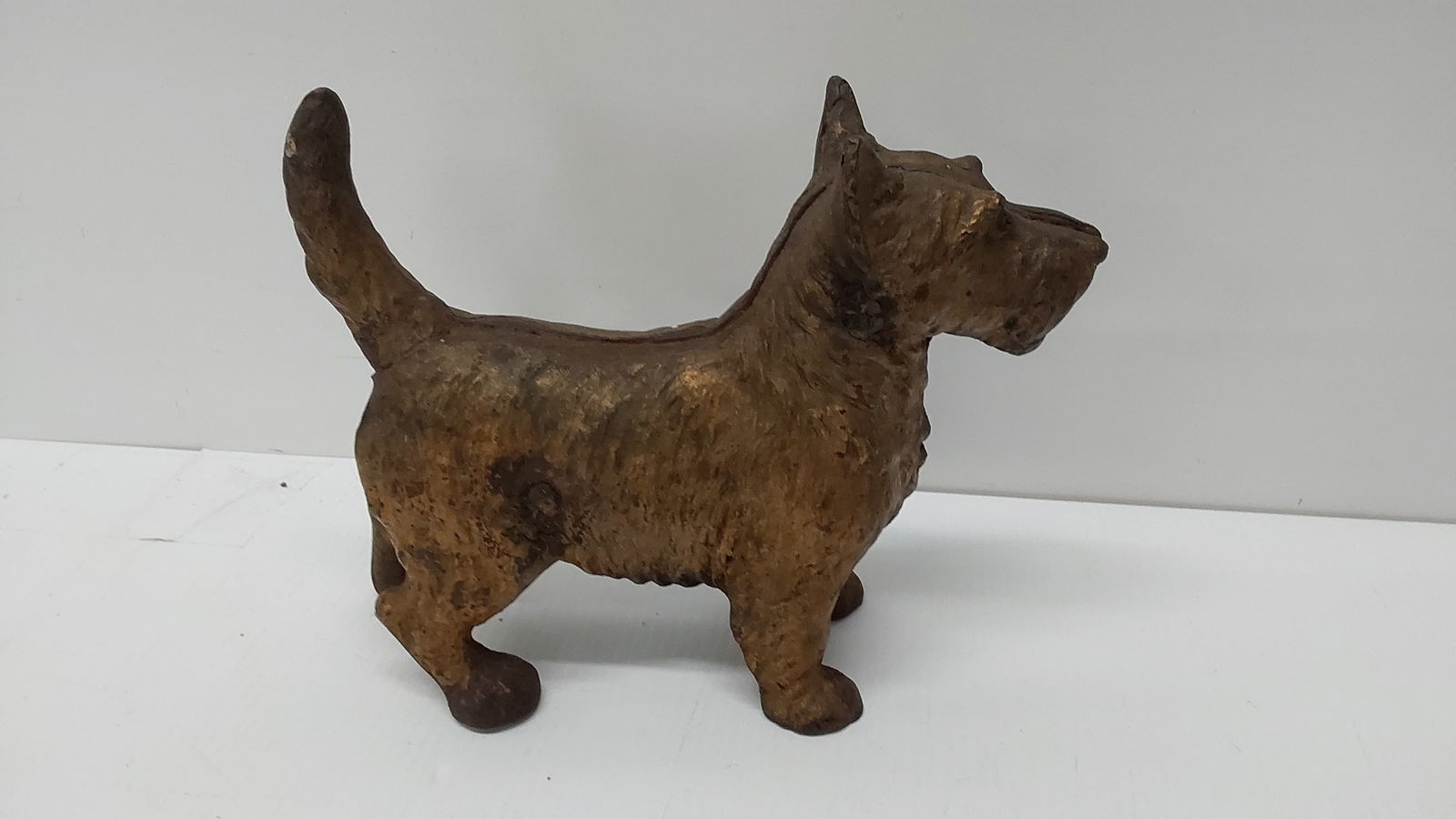 cast iron Scotty dog door stop (1 of 2)