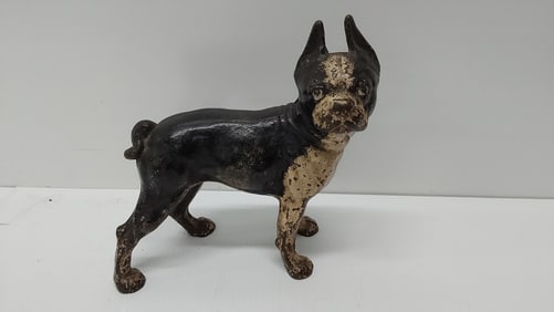 cast iron Bull Dog door stop