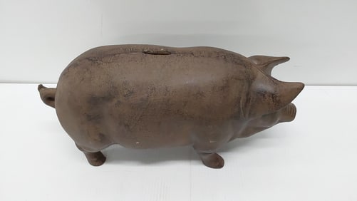 cast iron piggy bank
