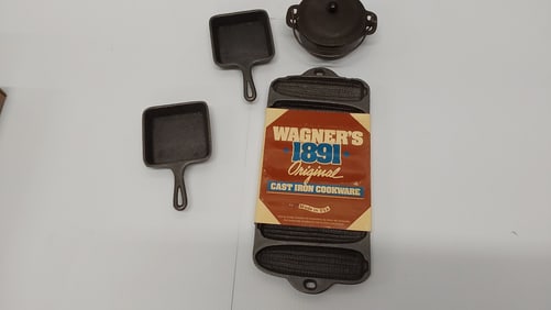100th anniversary Wagner miniature cast iron set