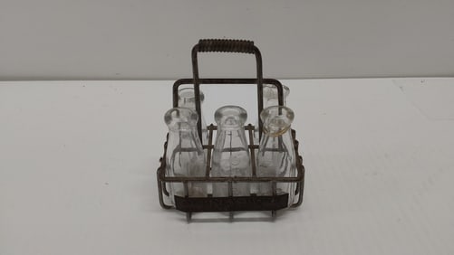 early salesman sample of milk bottle carrier
