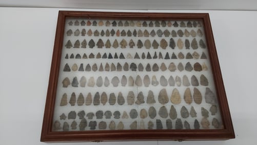 arrowhead or point collection in case