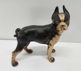 cast iron bull dog door stop