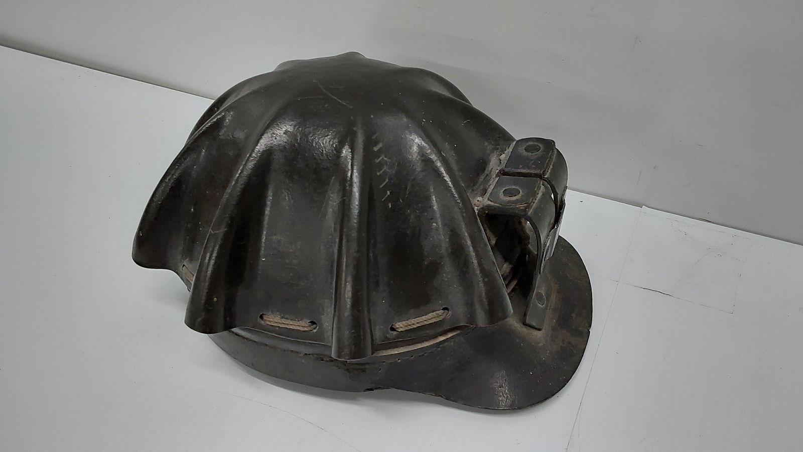 miner's turtle shell helmet (1 of 2)