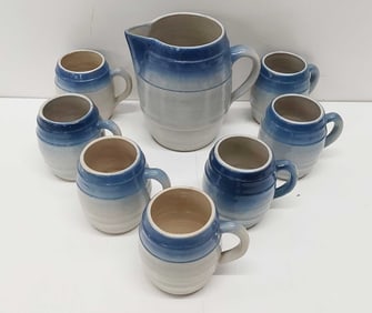 stoneware pitcher set