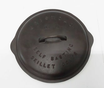 Griswold #8 self basting skillet cover