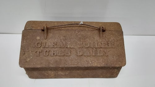 cast iron steam tractor tool box