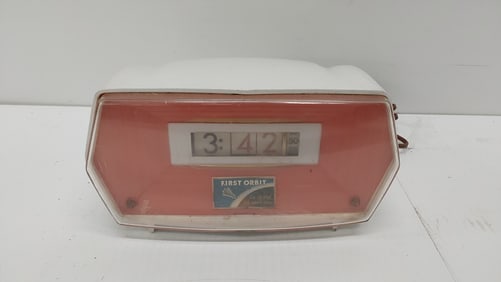 1960s Numechron flip clock "First Orbit"
