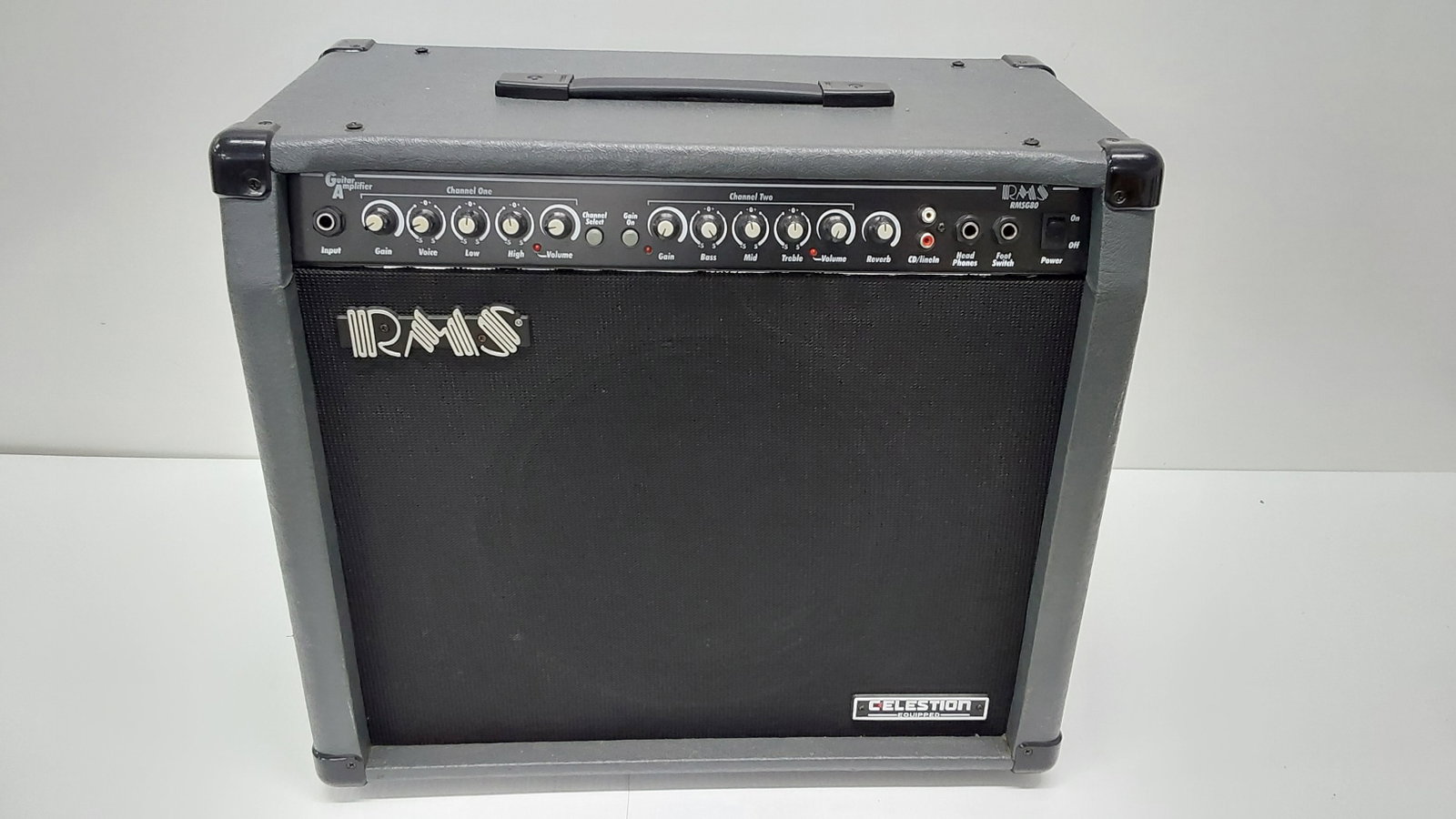RMS G80 guitar amplifier: with 12" Celestion Seventy-80 speaker