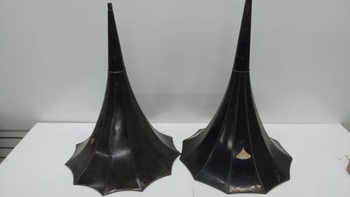 (2) phonograph horns