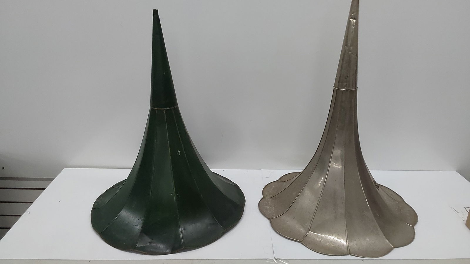 (2) phonograph horns (1 of 2)