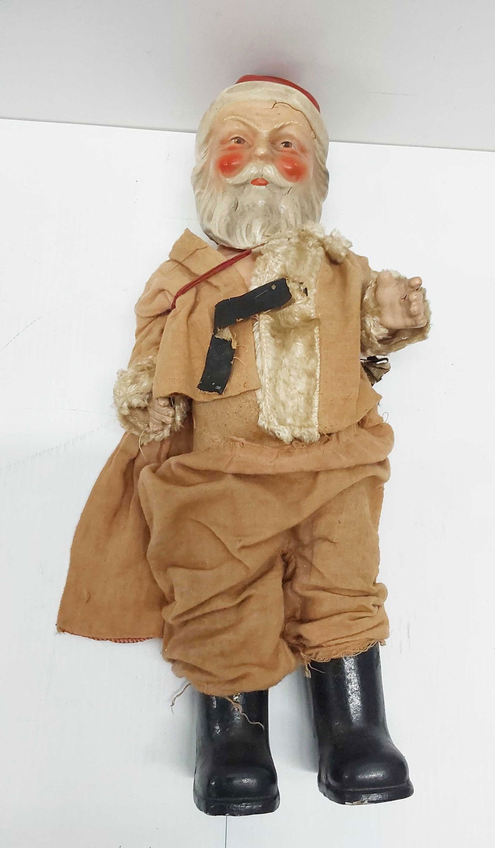 antique composition 1920s Santa doll (1 of 3)