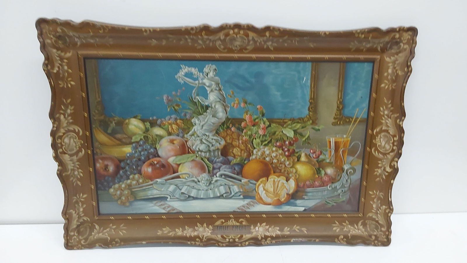 "True fruit" picture on tin: J. Hungerford Smith Co. NY. 25" x 38"