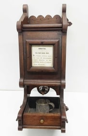 antique religious Holy Water vessel with spigot