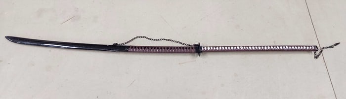 Oriental decorative sword with scabbard