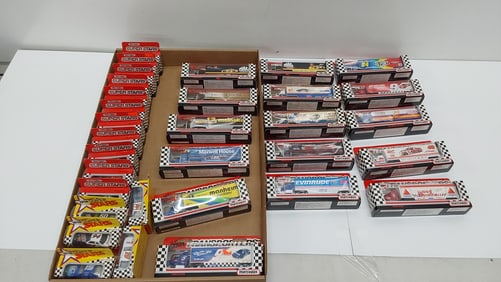 large flat of Matchbox diecast