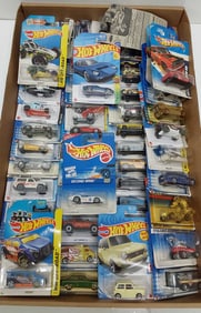 (55) Hot Wheel cars and trucks