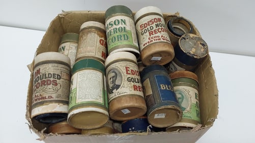 (30) Edison phonograph cylinders or sleeves