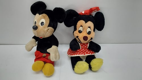 vintage Mickey and Minnie Mouse