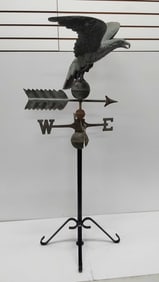 Eagle weather vane with added stand