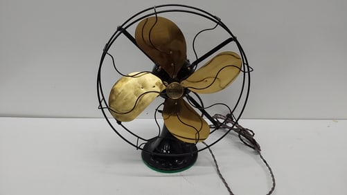 restored Emerson brass fan