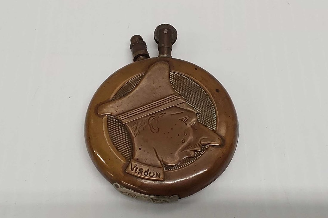 antique WWII lighter, Paris, Verdun (1 of 2)