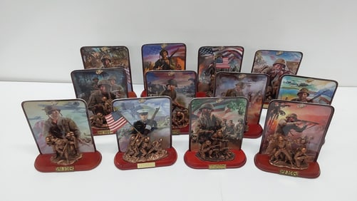 (12) USMC Bradford Exchange Battles during WWII