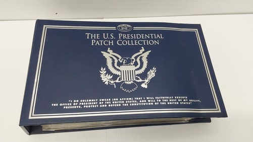 The Presidential Patch collection in binder