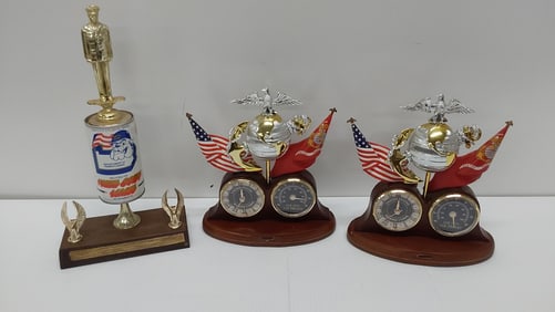 Marine Corp desk decor