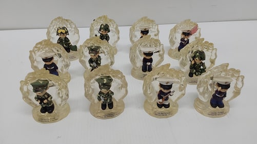 (12) USMC collectible figures