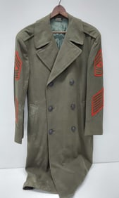 USMC wood 38R trench coat